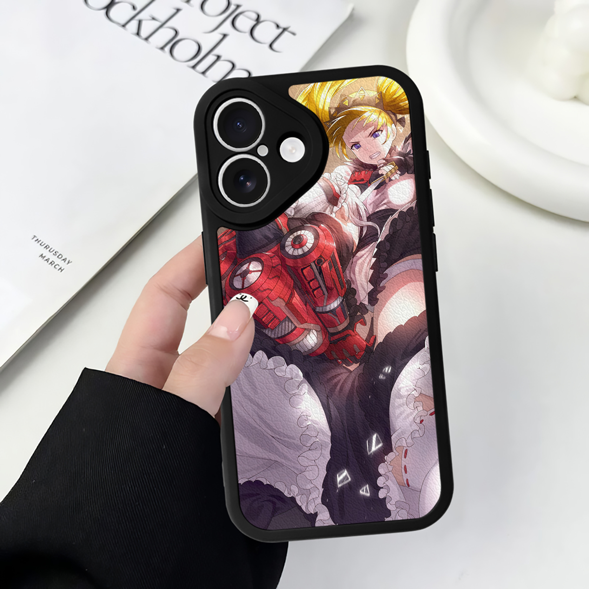 （画像用） 美少女戦士セーラームーン Sailor Moon 【iPhone 16シリーズ対応】シリコンスマホケース（レザー調） 材質：シリコン